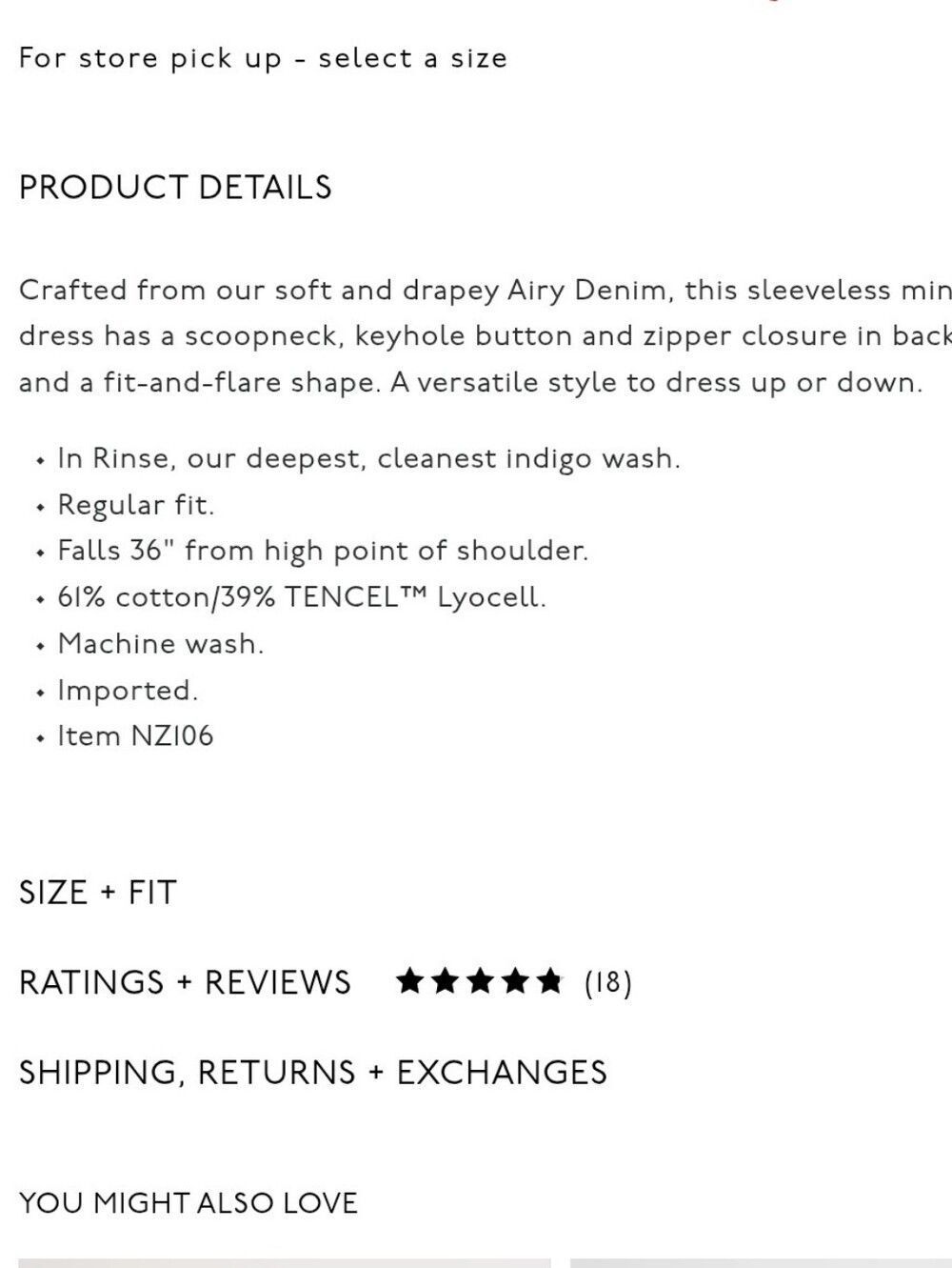 NWT Madewell Airy Denim Circle Mini Dress Rinse Wash Blue Size L - Picture 13 of 13